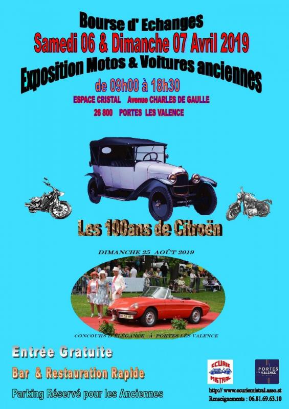 Bourses, Expos, Rallyes, Balades - Avril 2019 - VOITURES ANCIENNES