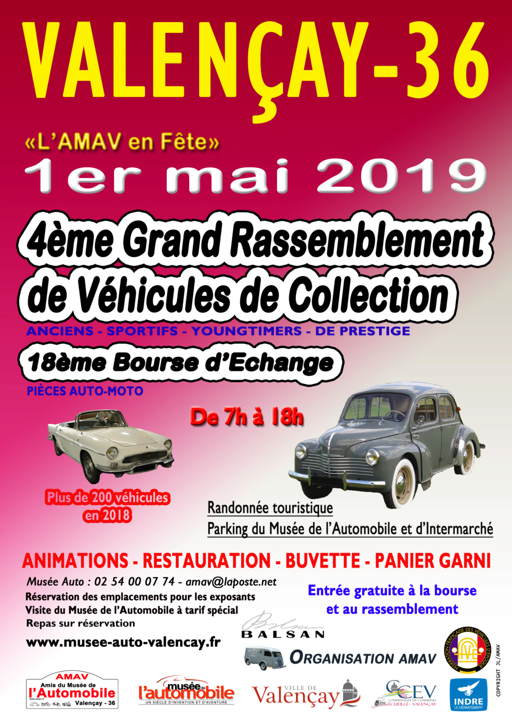 Bourses, Expos, Rallyes, Balades - Mai 2019 - VOITURES ANCIENNES