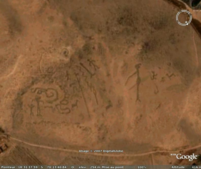 Les géoglyphes découverts avec Google Earth Atoca10