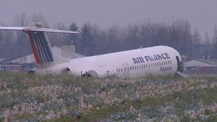 Sortie de piste d'un Fokker d'Air France Fokker13