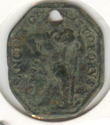 San Cristobal / Virgen - s. XVII Medall12
