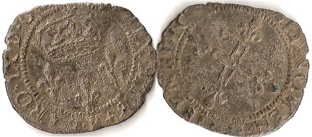 Double sol parisis, 1er type - 1569 pour Charles IX 1620_s10