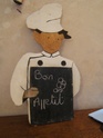 Un cuisinier "ardoise" pour les menus "bistro Chef10