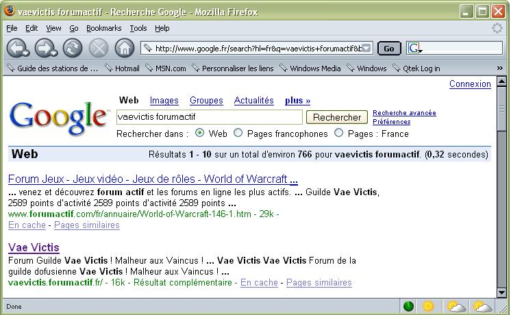 Referencement de la Guilde sur Google Refere10