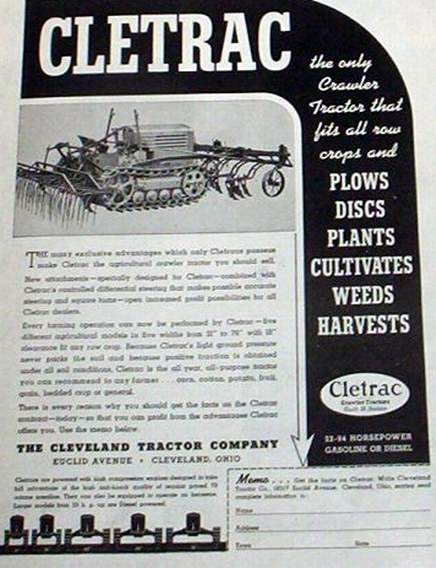 CLETRAC - CLETRAC la chenille américaine 1410