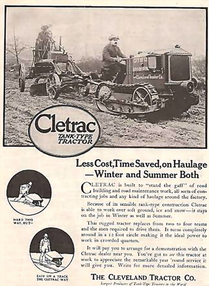 CLETRAC - CLETRAC la chenille américaine 3410