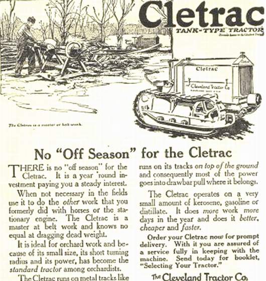 CLETRAC - CLETRAC la chenille américaine 6210