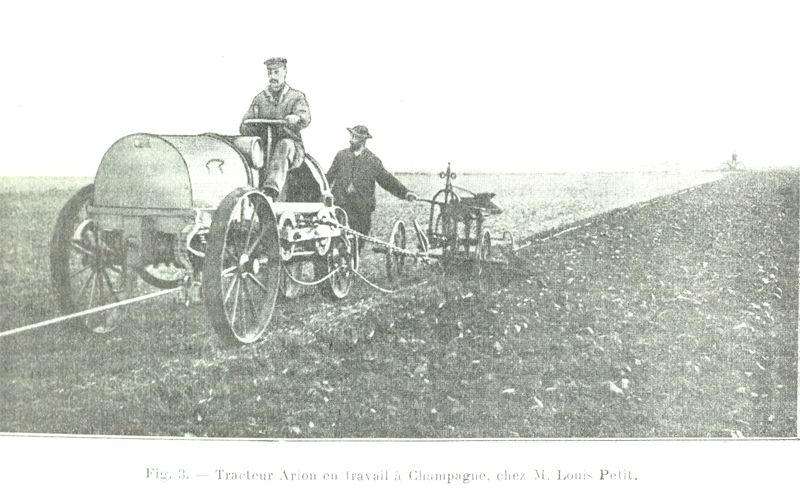 ARION tracteur/toueur de 1910   et FILTZ son successeur (1919) Tracte16