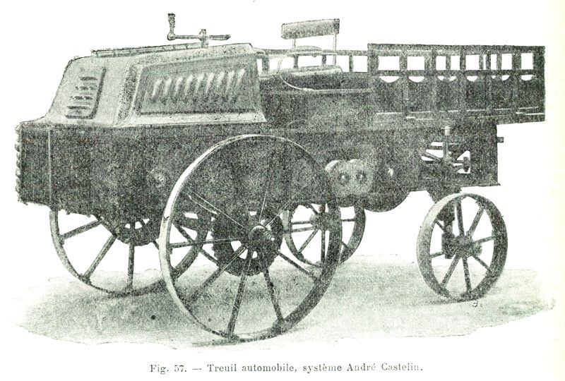 André CASTELIN : un treuil automobile en 1902 Tracte21