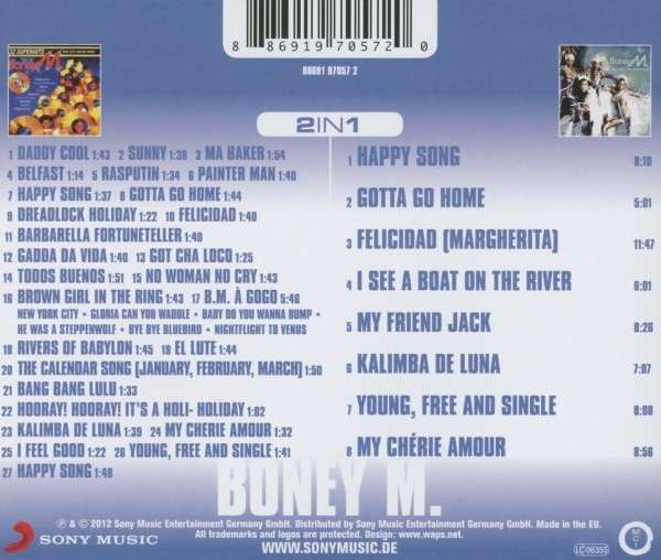 11/01/2013 NEW Boney M.'s release Bm201311