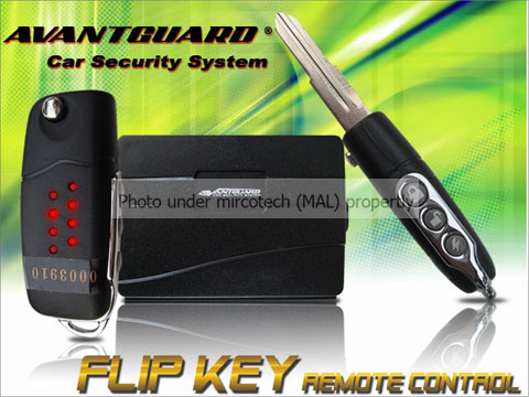 AVANTGUARD CAR SECURITY SYSTEM *FLIP KEY REMOTE CONTROL* Flipke10