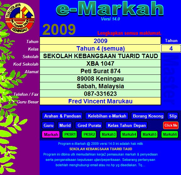 Program Markah 2009-110