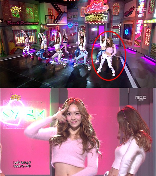 Fans catch Girls’ Generation’s Jessica going ‘blank’ on ‘Music Core’ 20130114
