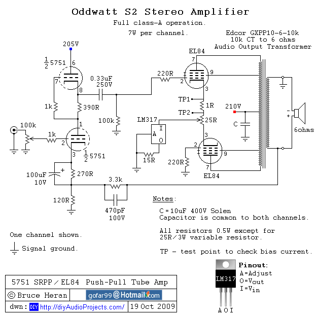 Réalisation de mon premier amplificateur à tubes 5751-s10