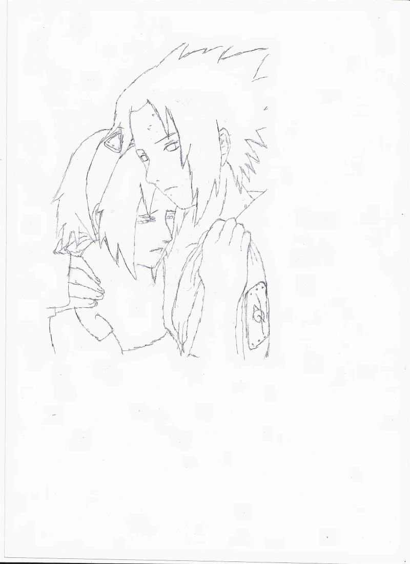 mes dessin de couple pris en flagrand delis xD Sasusa10