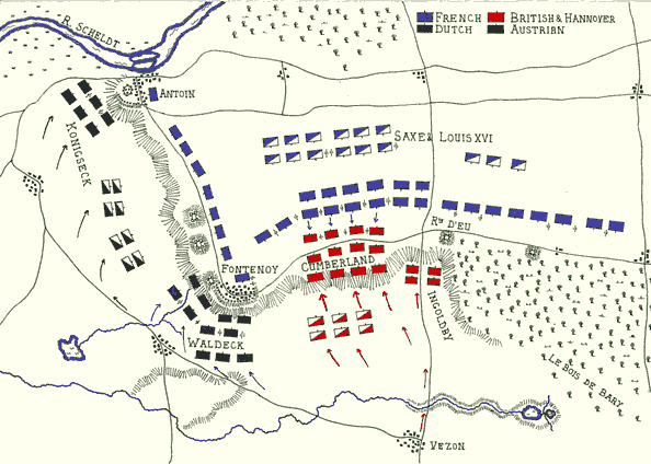 Bataille de Fontenoy Map110