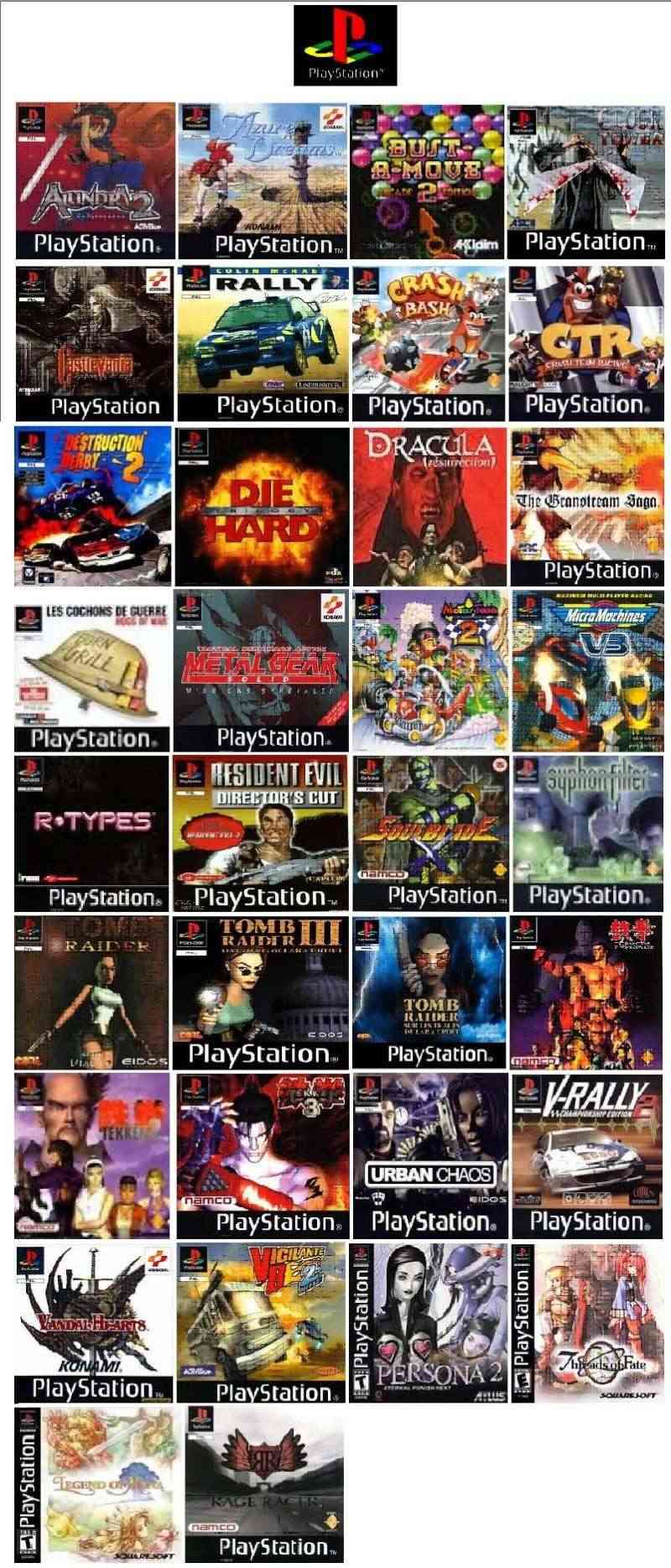 RECH] Divers jeux PS1 & Dreamcast complet