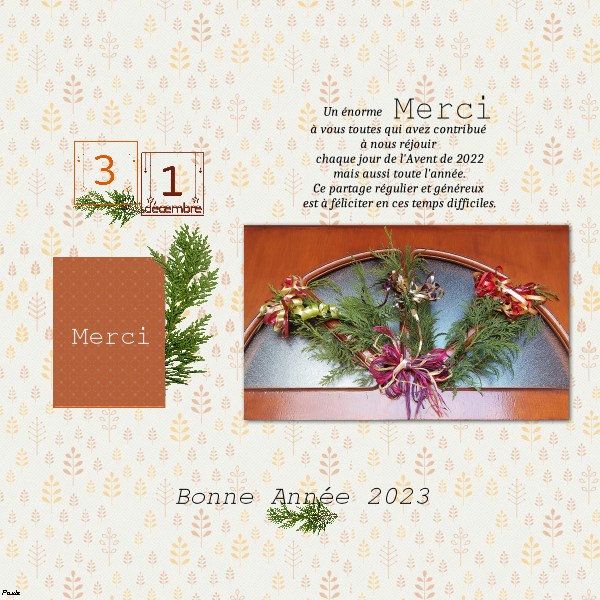 Pages réalisées avec le kit de Noël 2022 31_dzo10
