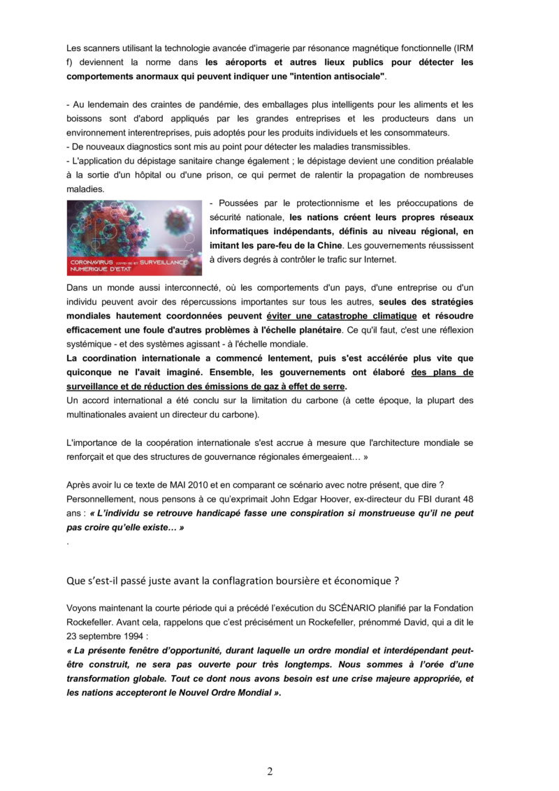 Les étranges "coïncidences" du Coronavirus : une arme qui tombe à pic dans l'agenda mondialiste... hasard ou calendrier occulte ? - Page 2 Lettre19