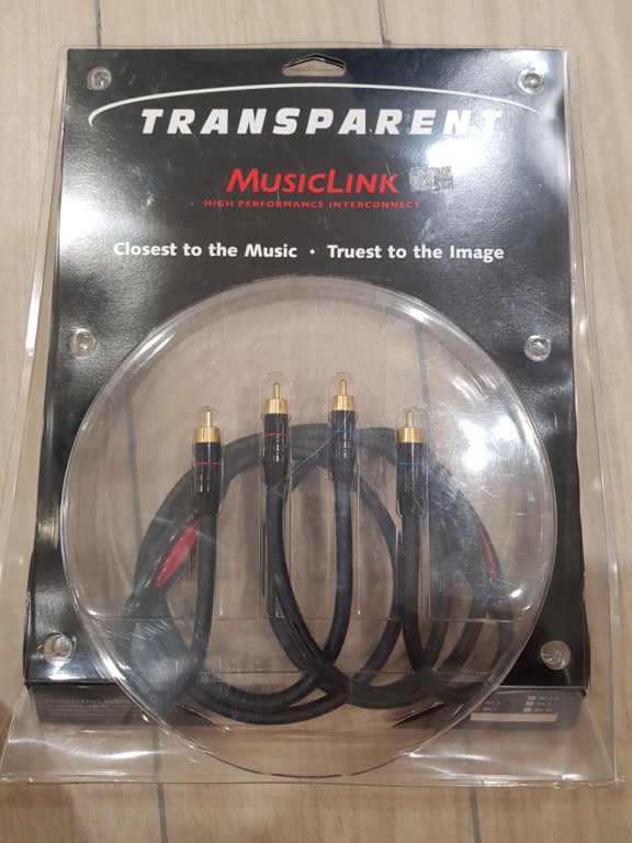 Used Transparent Audio MusicLink RCA Interconnect Cable (1 Meter) SOLD 20180720