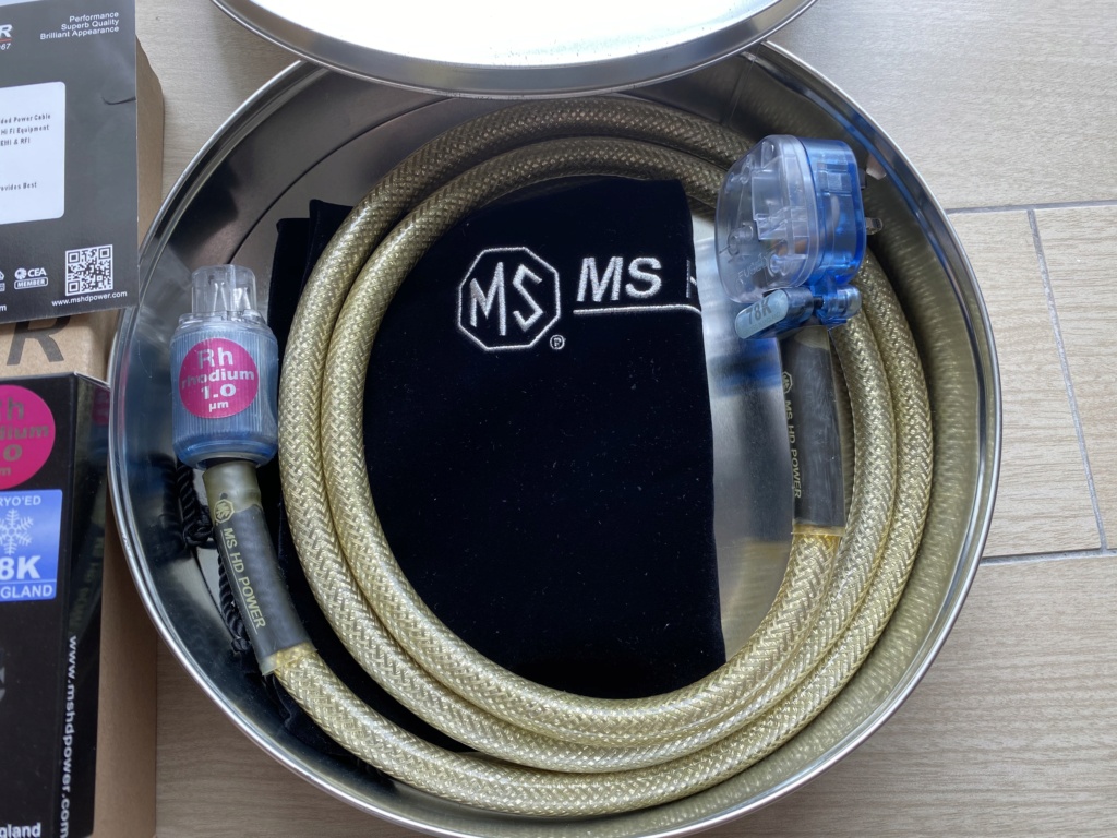 MS HD Power MS-50PUK (78K Cryoed in UK) High-Current Silver Plated Fully Shielded Power Cord (2m)SOLD Img_4421