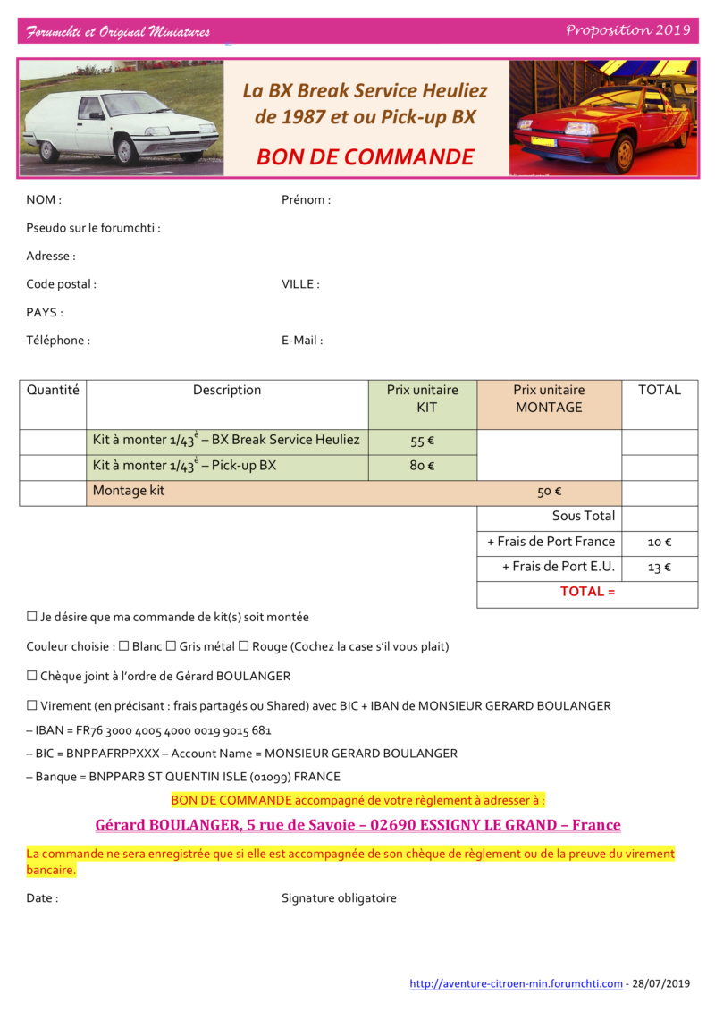 Citroën BX Break Service Van Heuliez : 1ère proposition 2019  du Forumchti Propos18