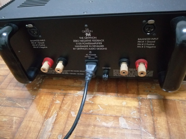 GRYPHON S100 Power Amp (Used)  Img_2050