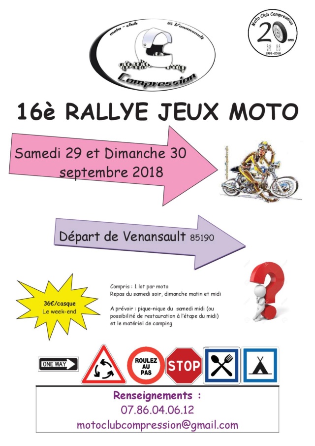 [EVENEMENTS] 16eme Rallye Jeux du MC de Venansault - 29/30 Septembre Affich11