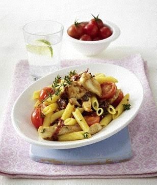 Penne mit Hähnchen und Tomaten Waterm10