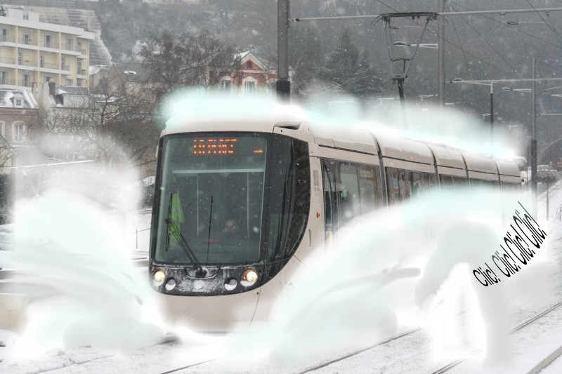 tram du havre sous la neige Photo_10