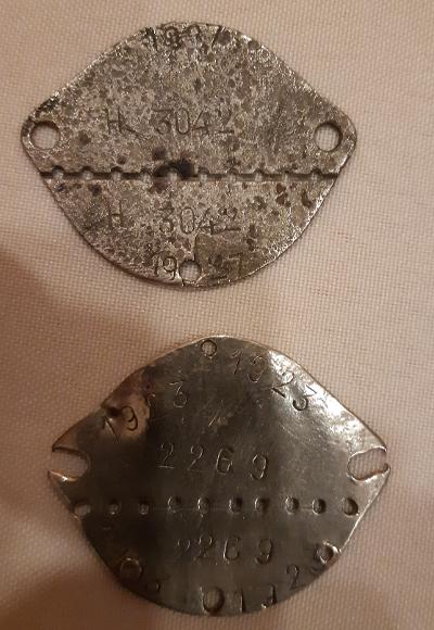 Deux plaques françaises mod.1918 Placss10