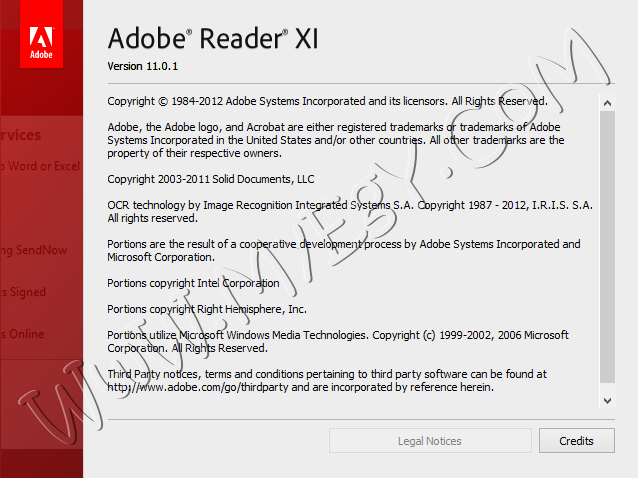 Adobe Reader XI 11.0.01  18201310