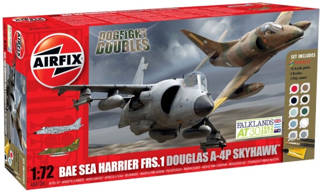 BAE Sea Harrier FRS.1 & Douglas A-4P Skyhawk  -  1:72 Airfix A5013410