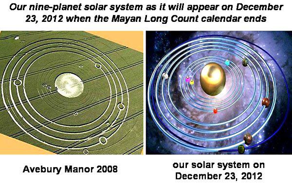 Crop Circle images of large, unknown astronomical object passing through our milky way solar system 12/23/12 Ends10