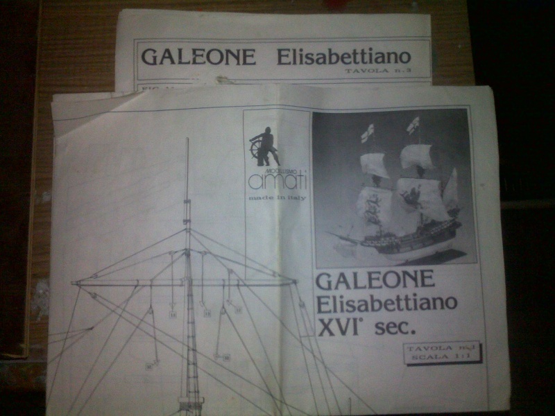 Vendo piani di costruzione del "galeone elisabettiano" 20122015