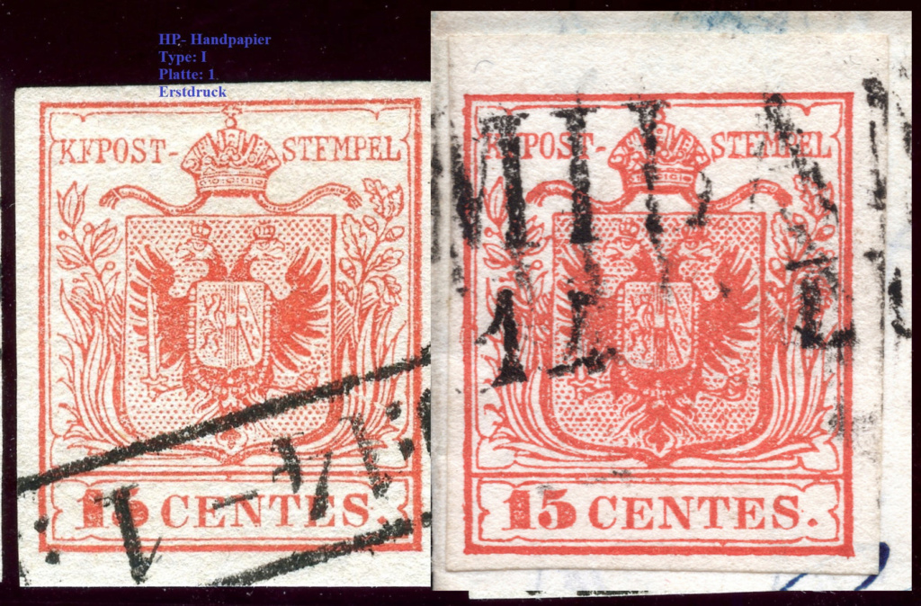 Briefmarken - Lombardei - Venetien 1850 - 1858 - Seite 8 Vergle10