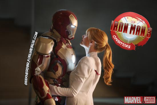 Iron Man & Pepper compartilham um momento em uma nova foto de Iron Man 3  Tonyst10