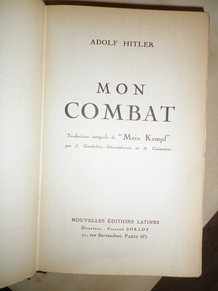 Livre Mein Kampf Mk310