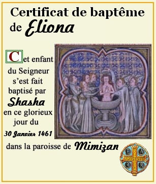 Baptême de Eliona et Yorguès [ Terminé] - Page 2 Certif11