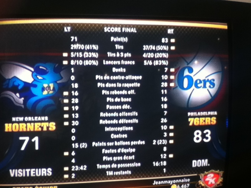 New Orleans 71 - 83 Sixers [VERIFIE][CLASSE] Img_0431