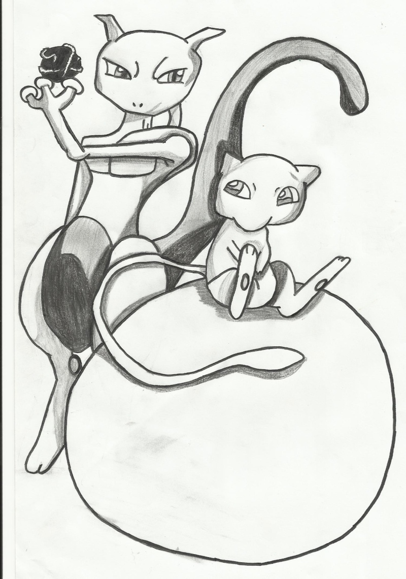 Mon premier dessin au crayon de papier Mew_me10