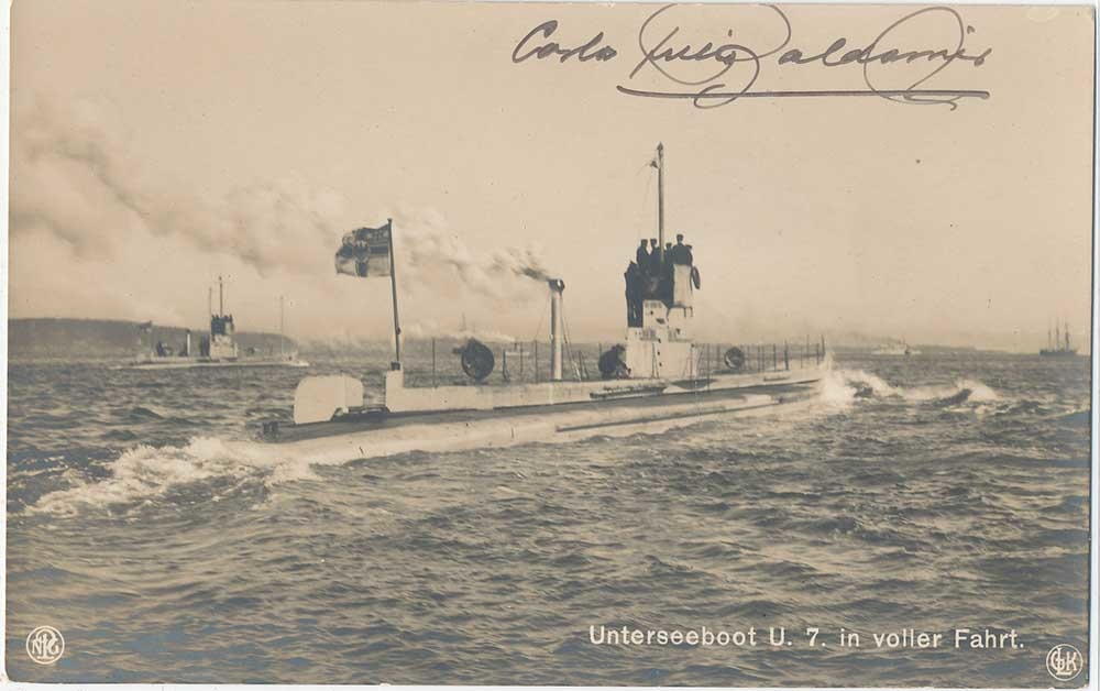 triplé - 22 septembre 1914 le triplé d'Otto Weddigen U-710