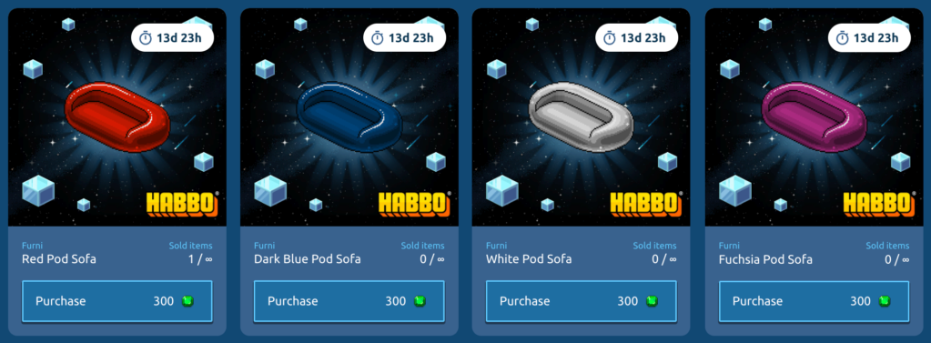 Divanetti Capsula NFT nello shop Habbo Collectibles New_pl10