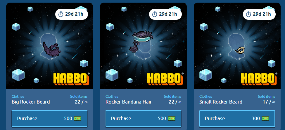 Set di furni da collezione Rockstar - Drop 3 su nft.habbo.com Screen48
