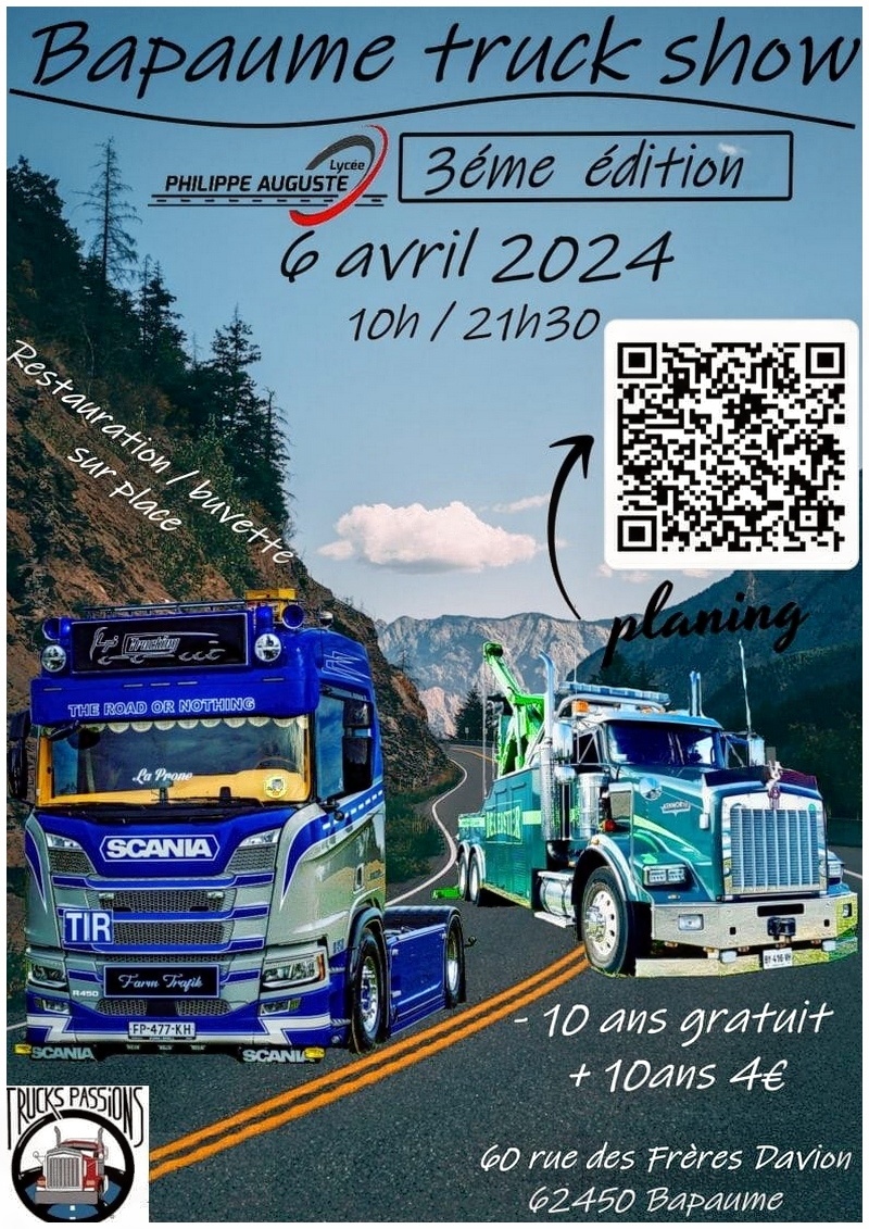 Bapaume Truck Show 3ième édition 6 Avril 2024. Bapaum10