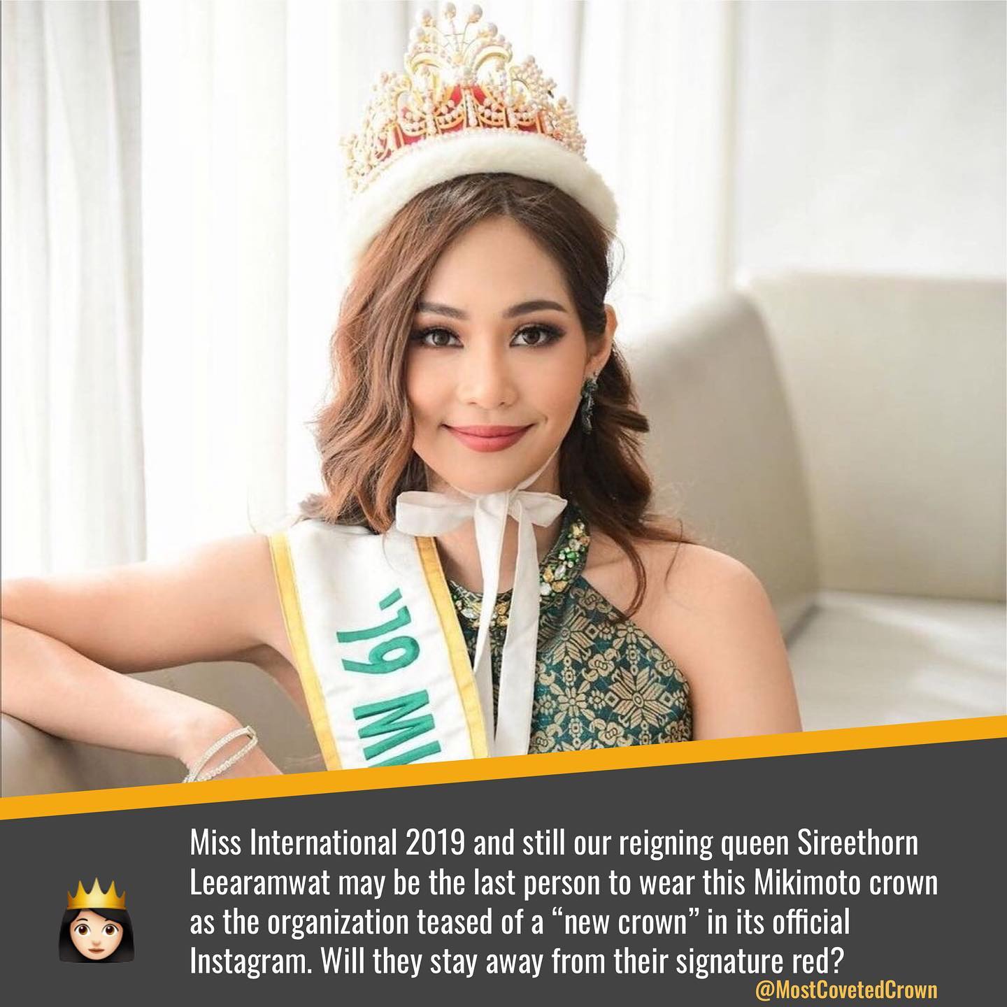 sireethorn leearamwat, miss international 2019. - Página 11 31974219