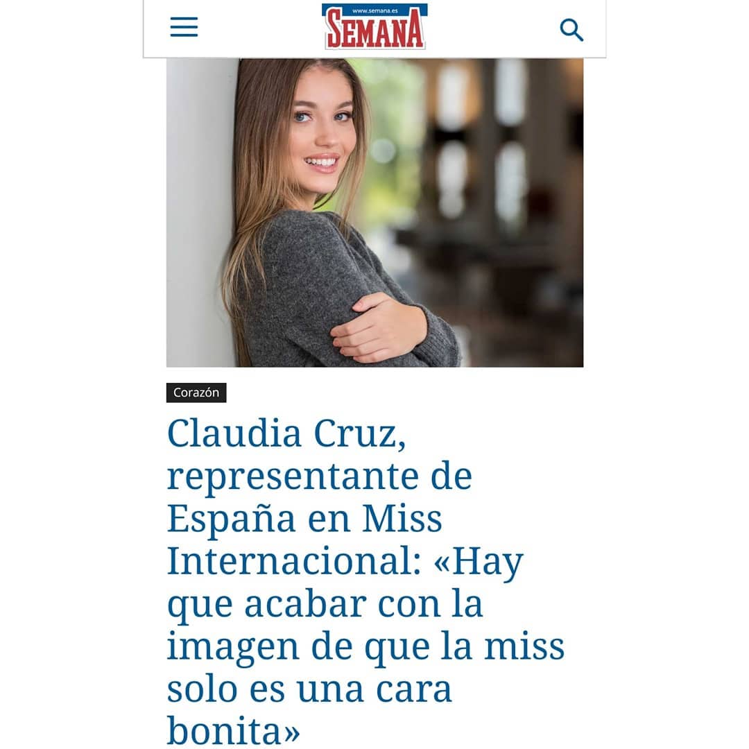 claudia cruz garcia gonzalez, miss international spain 2019. - Página 16 72478010