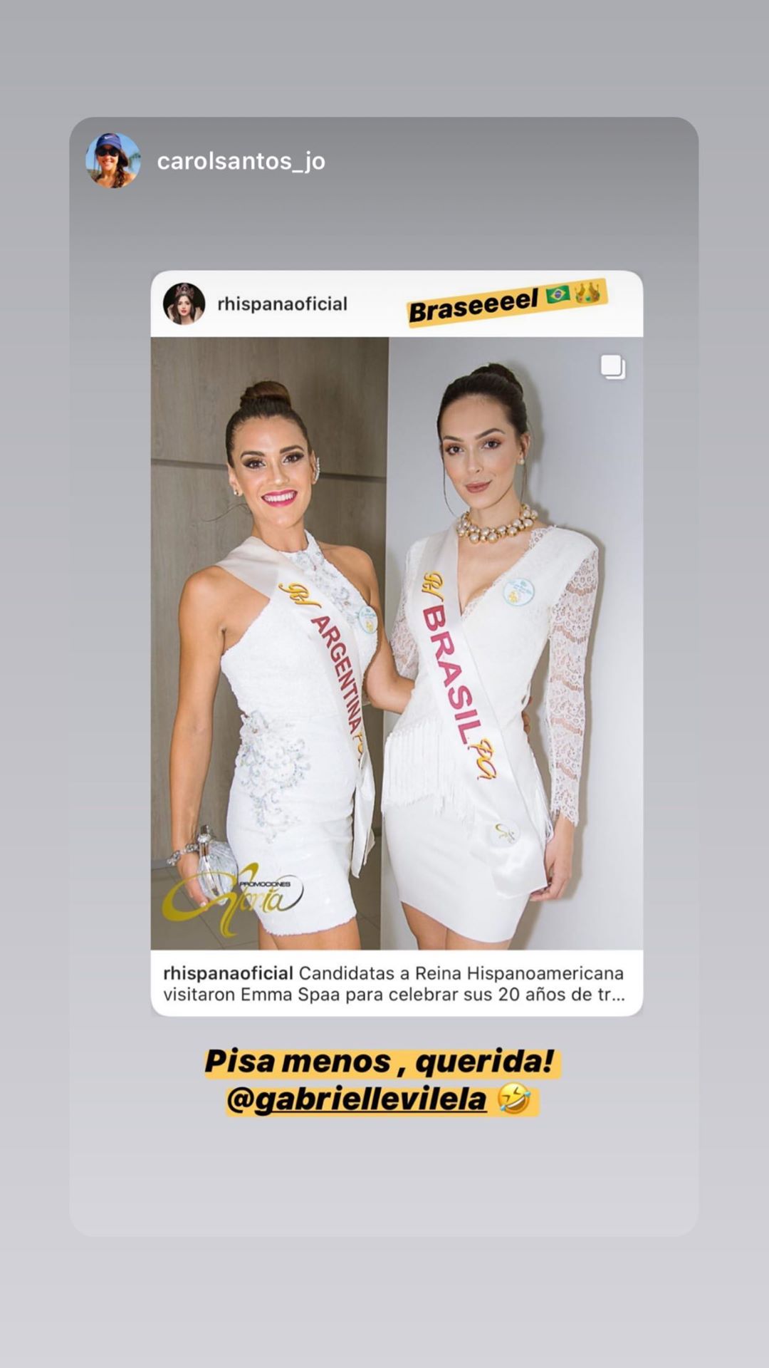 gabrielle vilela, top 2 de reyna hispanoamericana 2019/top 20 de miss grand international 2018/top 40 de miss world 2017/reyna internacional ganaderia 2013.  - Página 32 82982010