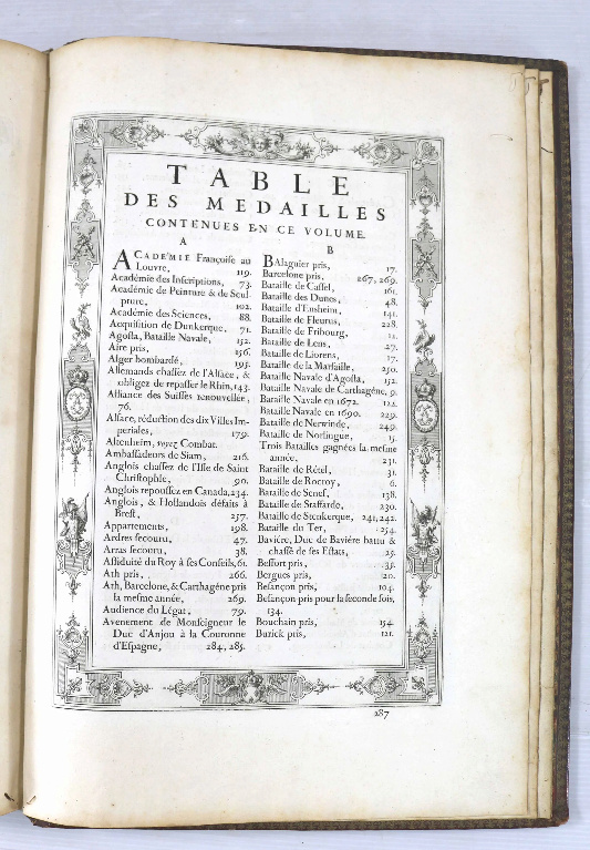 Les médailles de Louis XIV et leur livre Scree380