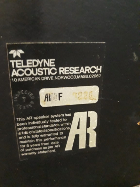 AR Teledyne Acoustic Research.  20190122